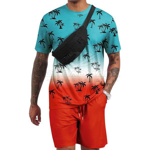 Conjunto de Camiseta y Pantalones Cortos de Verano, Transpirable, 100% Algodón, con Logotipo Personalizado en la Parte Delantera, para Hombre, Estilo Urbano - Product Image 5