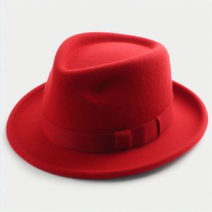 Chapeau en feutre ultime avec un design classique Matériau en laine confortable Polyvalent pour toutes les saisons pour les fêtes d'hiver - Product Image 1