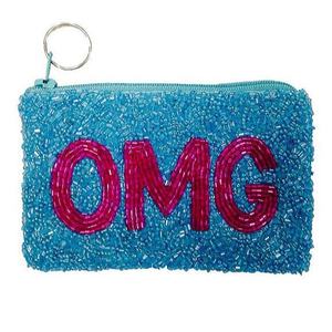 Haute qualité Rani bleu et jaune perlé Cowboy Design fermeture à glissière Western Mini porte-monnaie fabriqué à la main toile accessoire de mode - Product Image 3