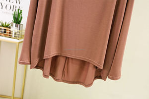 Camiseta de cola larga personalizada, manga larga gruesa, 100% algodón, bordado, diseño de impresión de logotipo, cuello redondo, camiseta de gran tamaño - Product Image 4