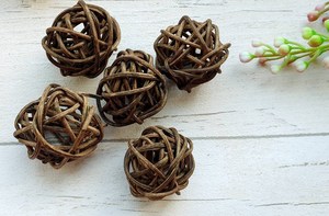 ลูกบอลหวายทำด้วยมือเป็นมิตรต่อสิ่งแวดล้อมสำหรับเด็กลูกบอลหวายทำด้วยมือออกแบบโดยการออกแบบผลิตในเวียดนามขายส่ง - Product Image 6