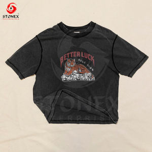 เสื้อยืดสำหรับผู้ชายเสื้อยืดผ้าฝ้ายลายกราฟิกขนาดใหญ่สีเรียบๆ - Product Image 3