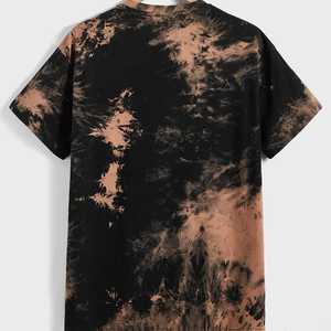 Camiseta de Hombre con Lavado Ácido, 100% Algodón, Cuello Redondo, Corte Regular, Tejido de Punto, Estilo Casual Urbano - Product Image 2