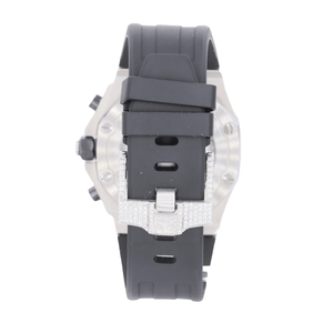 Reloj Automático con Incrustaciones de Moissanita, Estilo Hip Hop para Hombre, Esfera Grande, Joyería de Diamantes Personalizada - Product Image 4