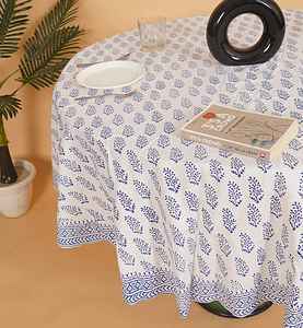 Mantel de algodón cuadrado indio de lujo hecho a mano, diseño Floral de herencia, Color personalizado, cocina de campo, decoración navideña - Product Image 2