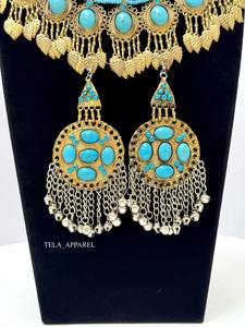 Collier de fête pour femmes de style bohème vintage en perles de cuivre faites à la main de la culture tribale afghane - Product Image 6