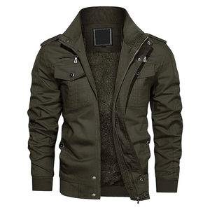 Veste coupe-vent à fermeture éclair intégrale, veste d'hiver, confortable pour adultes, services OEM disponibles, veste coupe-vent pour hommes - Product Image 1