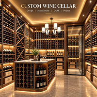 L'usine Minghou propose directement des étagères sur mesure pour cave à vin et présentoir à vin.