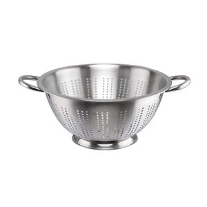 Top Selling Custom Size Antique <b>Stainless</b> <b>Steel</b> <b>Colander</b> Bowl Manufacturer and Exporter New Design Metal <b>Colander</b> Bowl - Product Image 4
