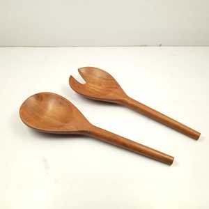 Taille personnalisée ensemble de couverts en bambou naturel nouveau Design couverts en bois cuillère de service maison fête cuisine petite capacité couverts en bois - Product Image 4