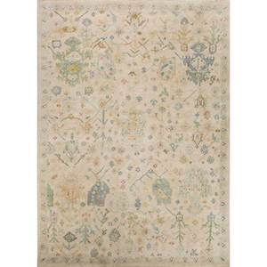 Alfombras de Lana Anudadas a Mano del Extremo Oriente, Grandes, Rectangulares, de 9x12, con Patrón Floral, Skwl-577, para Sala de Estar, Pasillo, Tabriz - Product Image 1