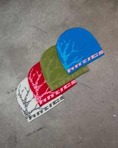 Venta al por mayor de gorros con logotipo personalizado gorros de lujo de acrílico en todo Jacquard Beanie sombreros de punto cálido Beanie sombreros para hombres y mujeres gorras - Product Image 1