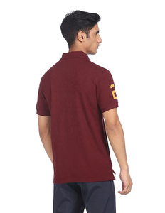 Bordado personalizado de alta calidad para hombres para camisetas de polo 65% algodón y tela de punto de material 35% con logotipo impreso - Product Image 4