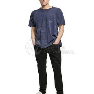 Camiseta de Diseñador Extra Grande Personalizada para Hombre, Camiseta Vintage con Lavado Ácido, Camiseta de Algodón Grueso para Hombre - Product Image 6