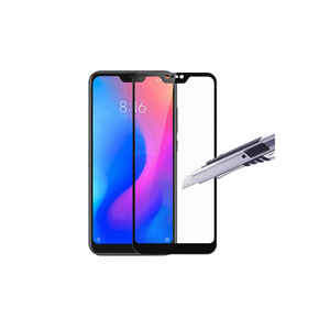 Protection d'écran en céramique Netzy Premium pour Xiaomi Mi 8 Lite, couverture intégrale en noir avec dureté 9H, fonction anti-espion et anti-choc - Product Image 2