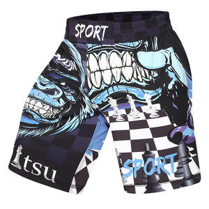 MMA BJJ Shorts pour hommes, short Muay Thai imprimé, entraînement de combat, caleçons de boxe, entraînement croisé, short d'entraînement - Product Image 2