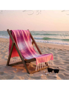 Serviettes de plage de haute qualité, polyvalentes, luxueuses, de style traditionnel, ASSLEMA FL001, vente en gros, utilisations multiples - Product Image 5