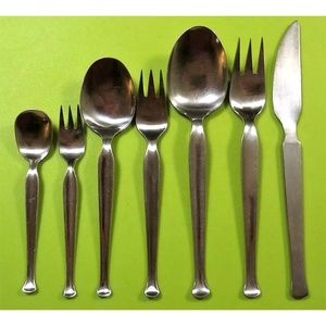 Royal look Stainless steel silver flatware <b>set</b> with luxury handle design high quality <b>cutlery</b> for restaurant wedding home hotel - Product Image 2