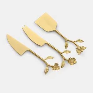 Ensemble de couteaux à fromage en acier inoxydable avec épandeur et planeur à fromage, compatible lave-vaisselle, écologique pour une utilisation en cuisine - Product Image 3