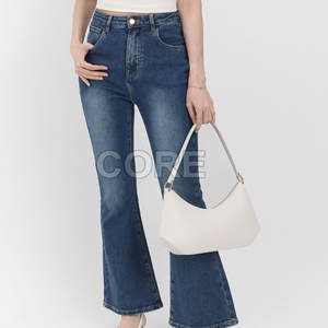 La mejor calidad Low Moq Precio barato Pantalones vaqueros Acampanados para mujer de nuevo diseño - Product Image 4