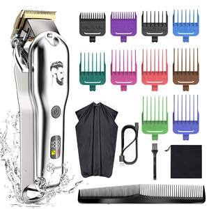 Kit de Aseo Profesional para Hombre, Inalámbrico, Resistente al Agua IPX7, Recargable, para Recortar el Cabello y la Barba, Estilo Barbería - Product Image 3