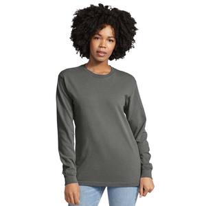 100% Chemise à manches longues pour adulte en coton filé à anneaux - Product Image 1