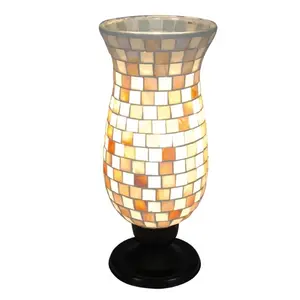 Personalized Crack Glass Mosaic Candle Holder Glass Votive Tealight Mosaic Hurricane Votive For Wedding Decor