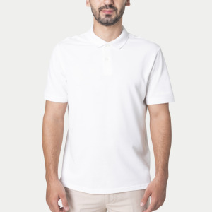 Chemises polo pour hommes 100% coton à manches courtes Style été blanc col ajusté vêtements de golf vêtements de tennis mode anti-rides - Product Image 4