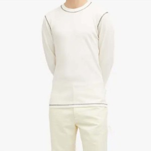 T-shirt gaufré à manches longues à la mode pour hommes de haute qualité-élégant, confortable et parfait pour une tenue décontractée - Product Image 5