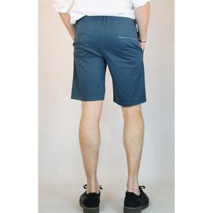 HORIZONT Bermuda sportif Short de golf tissé en polyester avec fermeture à la taille élastique couleur cobalt et velours côtelé avec décoration de logos - Product Image 3
