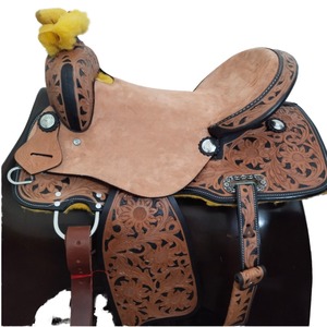 Selles de course en cuir véritable Bonne vente Selle d'équitation anglaise occidentale pour l'équitation et l'entraînement - Product Image 1