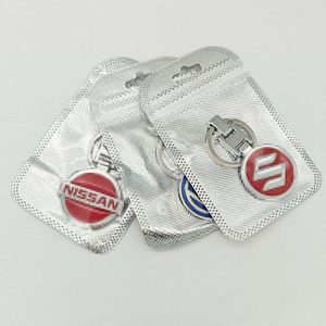 Porte-clés en métal personnalisé avec logo de <span class=keywords><strong>voiture</strong></span>, double face, boucle en H, logo de marque automobile, porte-clés, chaîne, pendentif - Product Image 6