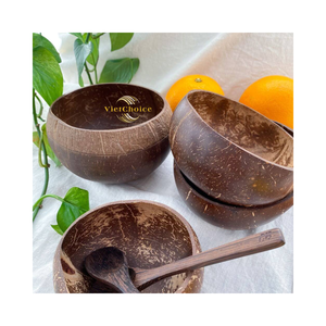 Bol en noix de coco fait main en gros, bol naturel pour la présentation des aliments - Product Image 5