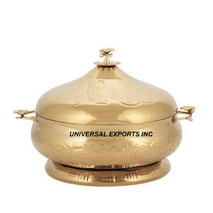 Hotpot en acier inoxydable Casserole de luxe arabe de haute qualité Hotpot décoratif de meilleure qualité Vente chaude au Moyen-Orient - Product Image 2