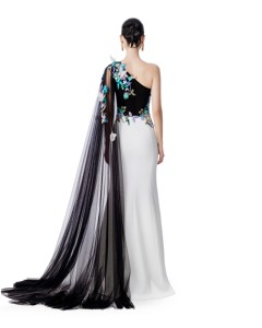 Vestido BUTTERFLY GARDEN _ vestido de noche de lujo de la marca local vietnamita - Product Image 3