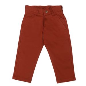 กางเกงผ้าฝ้ายเด็กชาย - สีสนิม - Product Image 1