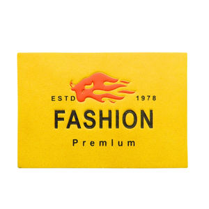 Parche de cuero PU para vaqueros con etiqueta de mezclilla con logotipo grabado personalizado promocional - Product Image 6