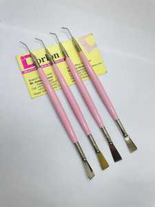 Outil de rehaussement et de séparation des cils rose avec brosse peigne, logo personnalisé, extensions de cils, outils de permanente pour cils en acier inoxydable - Product Image 5