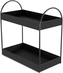 Cabinet Door Glass Spice <b>Rack</b> Double Tier Hanging Spice Organizers Space-Saving Shelves - Product Image 3