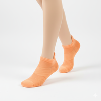 Bande élastique personnalisée pour baskets de sport avec languette de traction, antidérapante, bout sans couture, invisible à la cheville, en polyester, pour robe femme