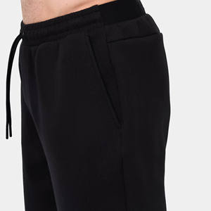 High Quality Men's Black <b>Oversized</b> <b>Joggers</b> For Men's Elasticated Waist With Ribbed Cuff With Side Pockets & Zipped Back Pocket - Product Image 2