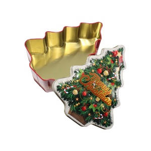 Eco-Friendly Food-Grade Tinplate <b>Tree</b> Shaped Cans for <b>Chocolate</b> Christmas Gifts - Product Image 4