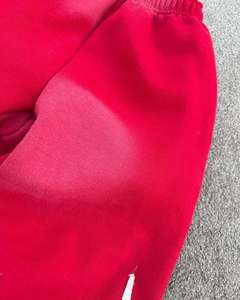 Nueva llegada de Speedy Industry Flare chándal 480 GSM 100% algodón pesado térmico transpirable tela Distress Logo OME sólido - Product Image 5