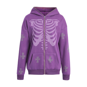 Sweat-shirt à capuche surdimensionné en strass pour homme, style streetwear Y2K, coupe ample, léger, de haute qualité, avec motif graphique - Product Image 1