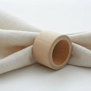 Ensemble de 6 anneaux de serviette en bois pour votre table, artisanat, ensemble d'anneaux de serviette en bois avec 6 anneaux de serviette décoratifs par f s i - Product Image 2