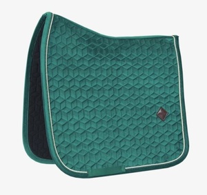 Tela satinada personalizada, almohadilla de sillín de doma en inglés, Logo de algodón, Color Cob, Material de forro, espuma de origen, tamaño completo, LLT - Product Image 2