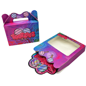 Exotic Die Cut <b>Zip</b> <b>Lock</b> Mylar <b>Bags</b> 3.5g 7g 28g Smell Proof Reusable with Paper Box Food Grade Packaging - Product Image 3