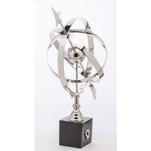 Globe terrestre militaire en métal de haute qualité avec base, objet décoratif, idées de cadeaux d'affaires, vente en gros - Product Image 2