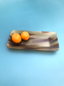 Bandeja de cuerno hecha a mano de calidad superior Plato de servicio decorativo natural y pulido para bocadillos o exhibición de tocador en venta - Product Image 4