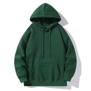 Alta calidad en stock Spot Factory Venta caliente Hombres Sudaderas con capucha 100% Algodón Color sólido Sudadera con capucha Hombres Precio razonable Venta al por mayor OEM 2025 - Product Image 2